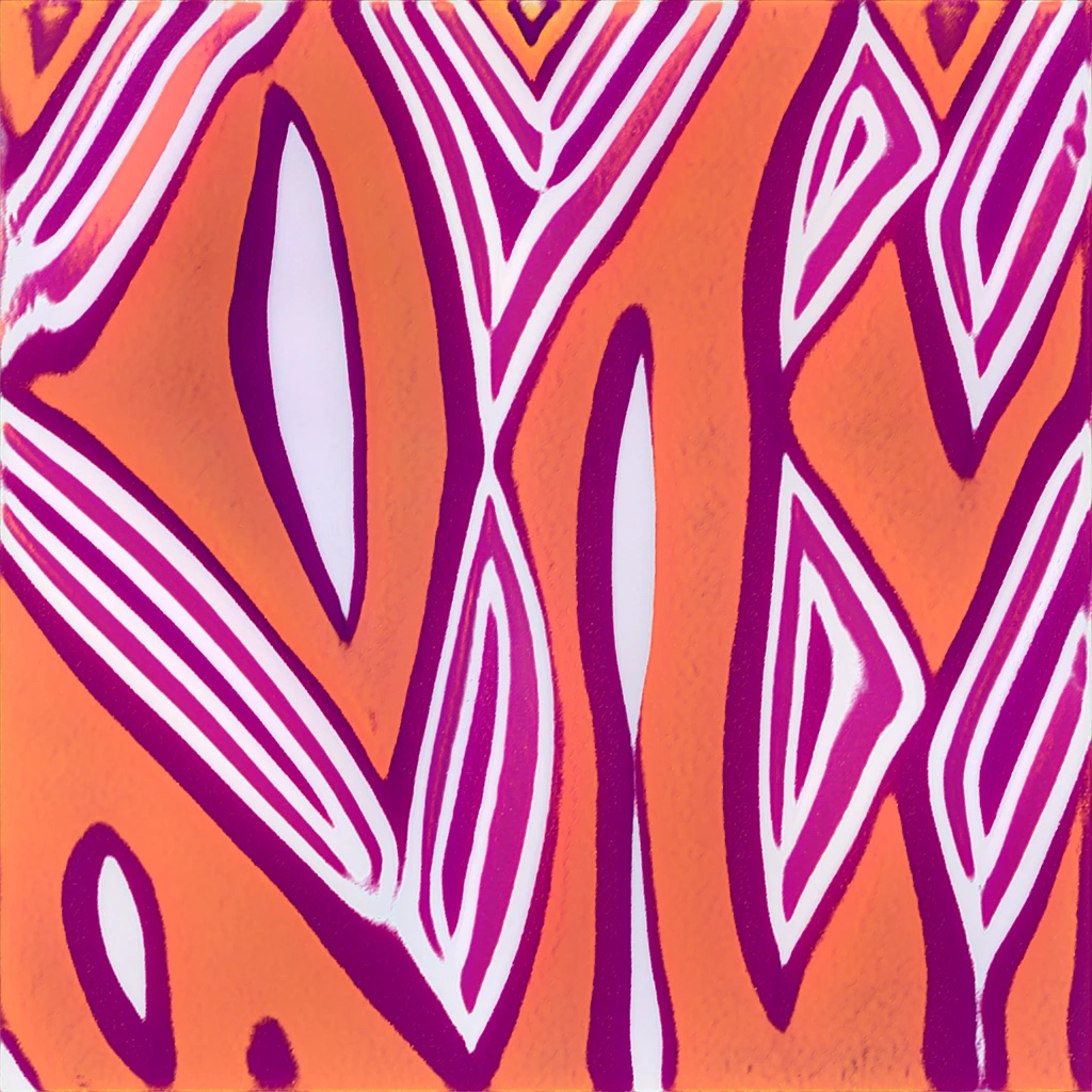 Raw model output of a wax print motif