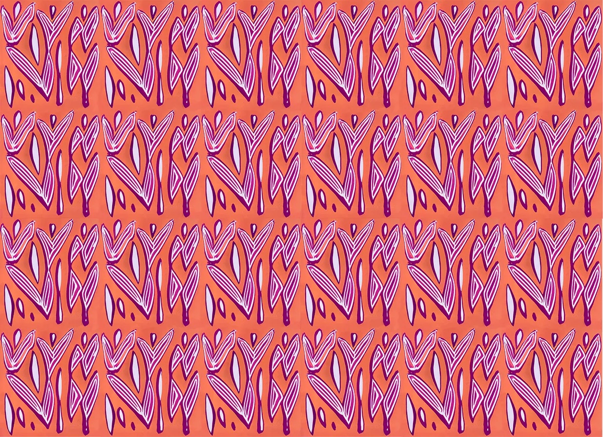 Final seamless repeat ready for textile printing